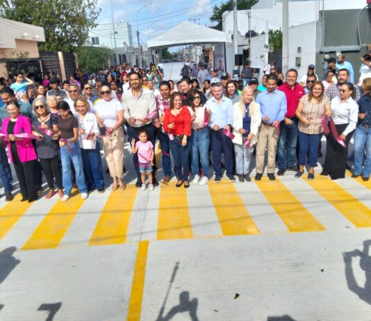 Inauguran calle Nuevo Laredo con concreto hidráulico