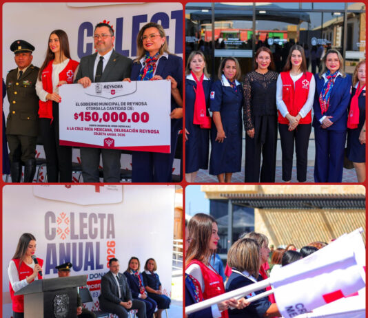 Gobierno de Reynosa dona 150 mil pesos a Cruz Roja
