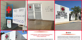 Cruz Roja cierra en Ciudad Victoria y ocho bases en Tamaulipas