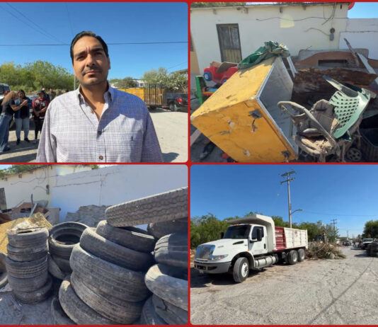 Reynosa intensifica descacharre y limpieza urbana