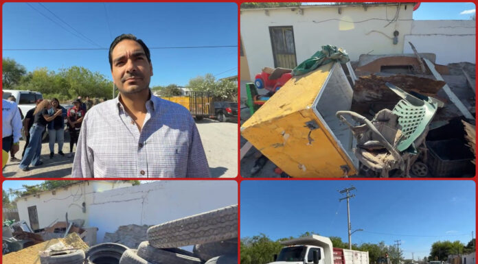 Reynosa intensifica descacharre y limpieza urbana
