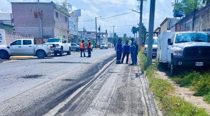 Rehabilitó Gobierno de Reynosa pavimento de la calle José de Escandón