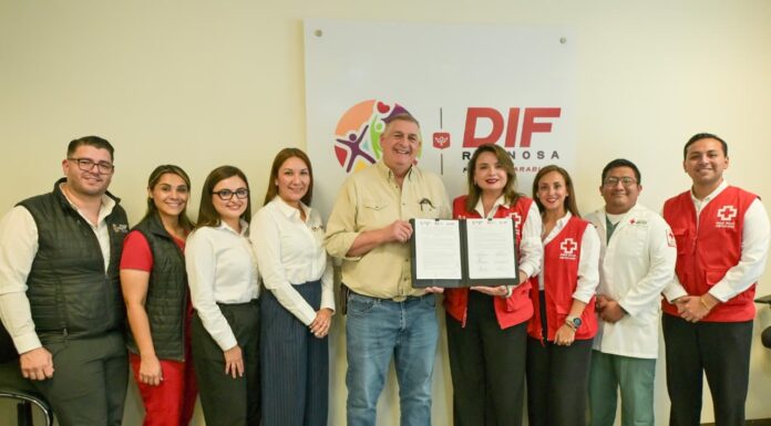 Fortalece DIF-Reynosa colaboración con Cruz Roja Mexicana en beneficio de la ciudadanía