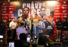Dan el kilo; Carlos Peña Ortiz y Julio César Chávez atestiguaron pesaje para el gran combate