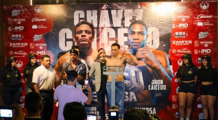 Dan el kilo; Carlos Peña Ortiz y Julio César Chávez atestiguaron pesaje para el gran combate