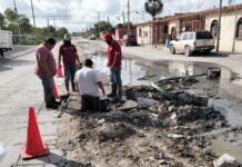 Atendió COMAPA fugas de agua potable en diversos sectores