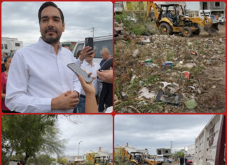 Reynosa refuerza limpieza y sanciona tiradero de basura