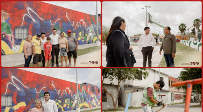 Rehabilitan canchas en la colonia Mariano Matamoros para impulsar deporte y convivencia