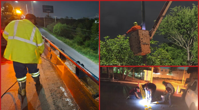 Gobierno de Reynosa refuerza labores nocturnas