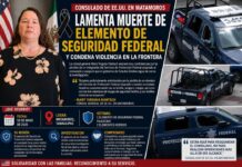 Consulado de Estados Unidos en Matamoros lamenta muerte de elemento de seguridad federal