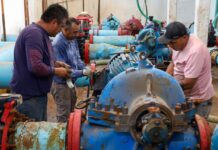 Supervisa Gerente General de COMAPA atención a reparación de fuga en planta Pastor Lozano