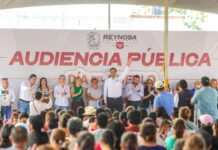 Celebró Carlos Peña Ortiz Día del Pueblo con familias del fraccionamiento Halcón de Reynosa