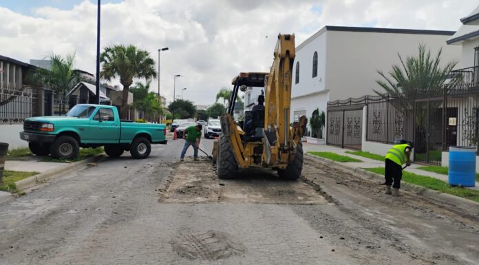 Avanza bacheo del Gobierno de Reynosa en cuatro colonias