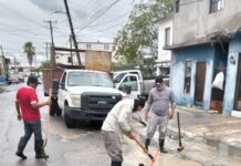 Atiende COMAPA Reynosa fugas de agua potable en distintos sectores de la ciudad