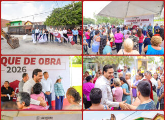 Carlos Peña inicia pavimentación en Voluntad y Trabajo