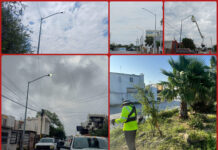Carlos Peña refuerza alumbrado y limpieza urbana