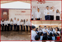 Beto Granados entrega aula en la Primaria Justo Sierra de Matamoros