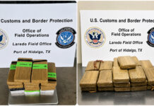 Aseguran más de 90 libras de presunta cocaína en puentes de Hidalgo y Pharr