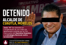 DETIENEN A ALCALDE DE CUAUTLA EN OPERATIVO FEDERAL