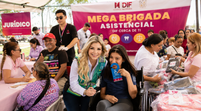 DIF Matamoros lleva Mega Brigada a Arecas