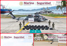 Aseguran 1.3 toneladas de cocaína frente a las costas de Guerrero