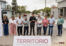 Beto Granados inaugura pavimentación y acerca Mega Brigada