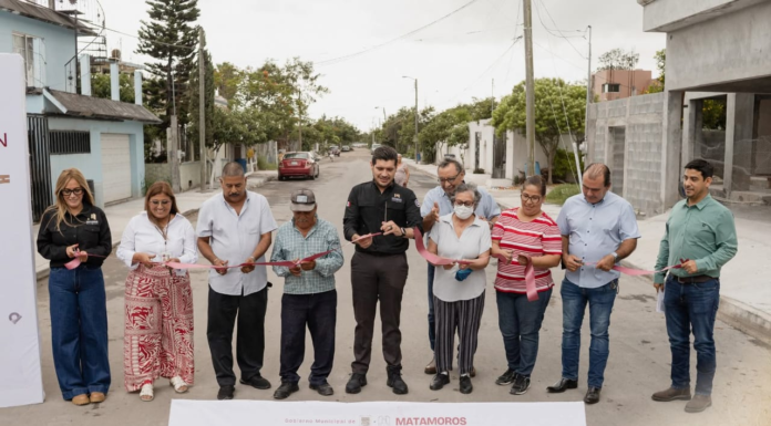 Beto Granados inaugura pavimentación y acerca Mega Brigada