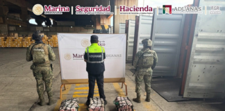 Aseguran 137 kilos de presunta cocaína en puerto de Lázaro Cárdenas; detienen a cinco extranjeros