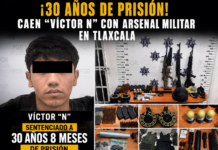 Condenan a más de 30 años de prisión a hombre detenido con arsenal militar en Tlaxcala