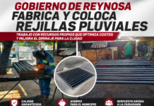 Gobierno de Reynosa fabrica y coloca rejillas pluviales