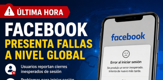 Facebook registra fallas en distintas regiones; usuarios reportan problemas para iniciar sesión