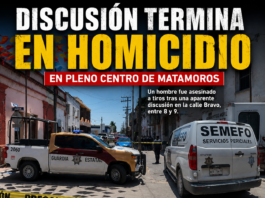 Discusión en la zona centro de Matamoros termina en homicidio; investigan a responsable