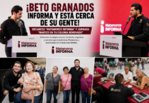 Beto Granados informa avances del Gobierno Municipal y acerca servicios a las familias de Matamoros