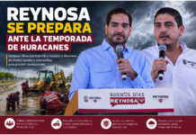 Gobierno de Reynosa mantiene alerta por temporada de huracanes