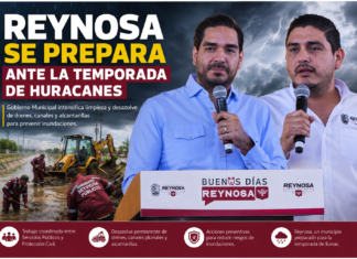 Gobierno de Reynosa mantiene alerta por temporada de huracanes