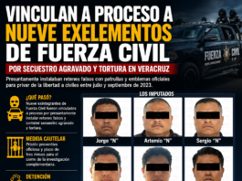 Vinculan a proceso a nueve exintegrantes de Fuerza Civil por secuestro agravado y tortura en Veracruz