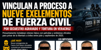 Vinculan a proceso a nueve exintegrantes de Fuerza Civil por secuestro agravado y tortura en Veracruz