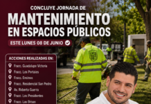 Concluye Gobierno de Matamoros jornada de mantenimiento en espacios públicos de distintos sectores