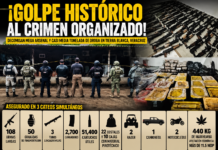 Decomisan mega arsenal y casi media tonelada de droga en Veracruz; autoridades realizan tres cateos en Tierra Blanca