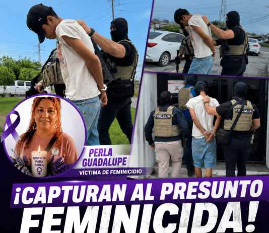 Detienen a presunto responsable del feminicidio de Perla Guadalupe Ramos en Matamoros