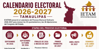 IETAM presenta calendario electoral 2026-2027; Tamaulipas renovará ayuntamientos y Congreso local