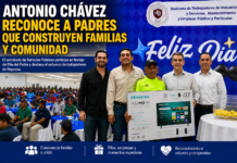 Antonio Chávez reconoce a padres trabajadores en Reynosa