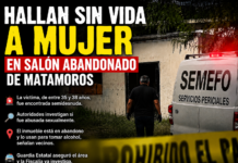 Investigan hallazgo de mujer sin vida en salón abandonado de Matamoros