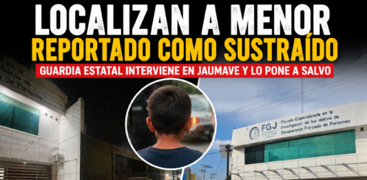 Guardia Estatal localiza a menor reportado como sustraído en Jaumave; Fiscalía investigará situación de custodia