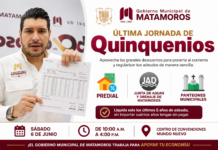 Última jornada de Quinquenios impulsa regularización de adeudos con apoyo directo del Gobierno de Matamoros