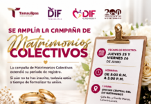 Amplía DIF Matamoros registro para la Campaña de Matrimonios Colectivos ante alta demanda ciudadana