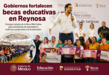 Gobiernos garantizan becas educativas en Reynosa