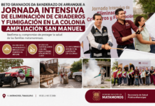 Beto Granados encabeza jornada intensiva contra el dengue en la Ampliación San Manuel