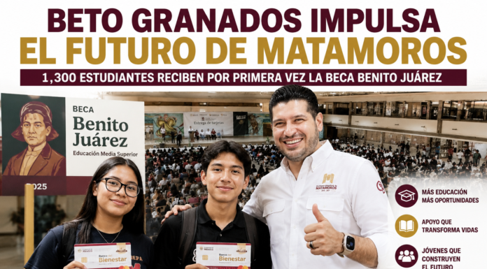 Beto Granados destaca entrega de 1,300 Becas Benito Juárez