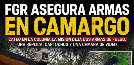 Cateo en Camargo permite a la FGR asegurar armas, cartuchos y equipo de vigilancia
